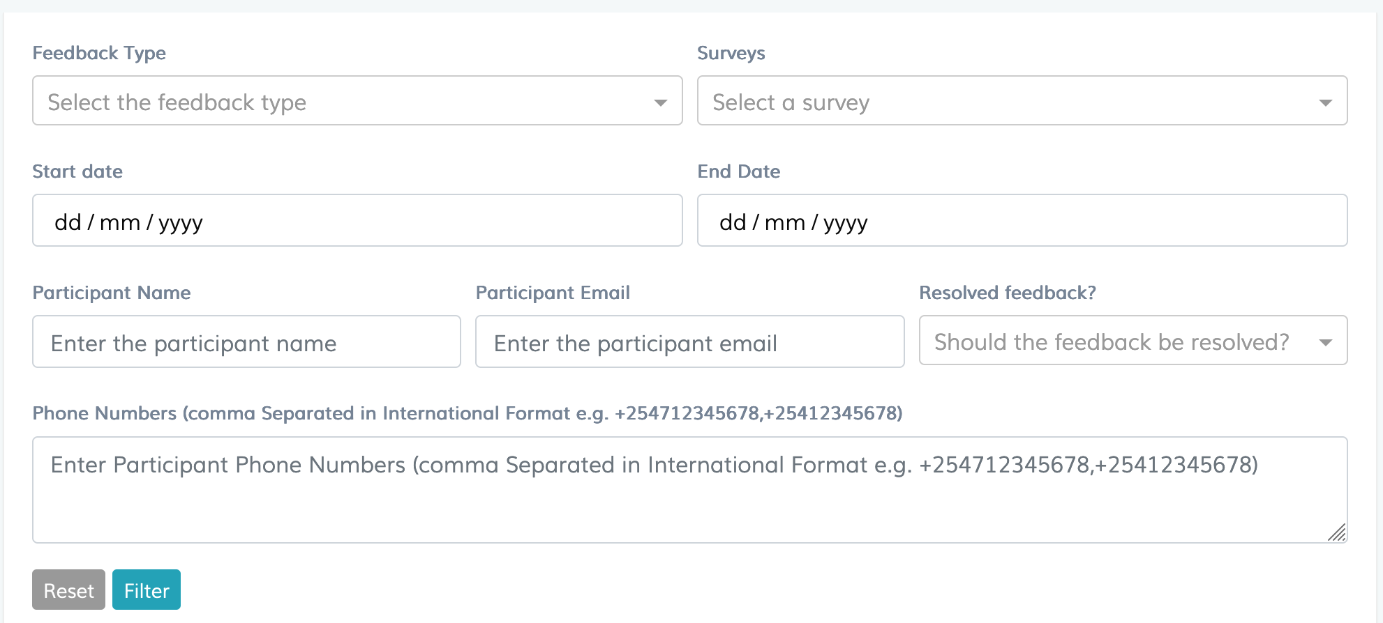 Creator view of feedback