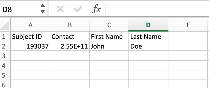 add subjects to csv